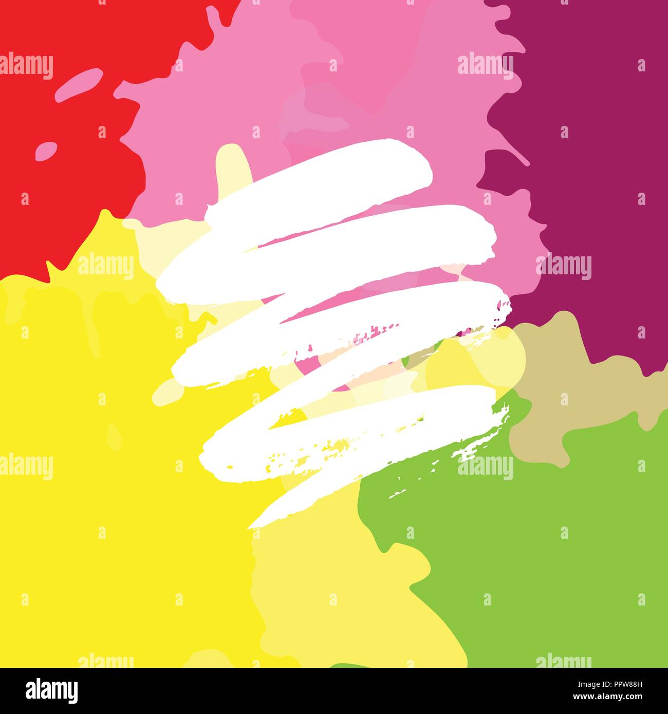 Vector illustration. Background of colored multicolored spots Stock Vector