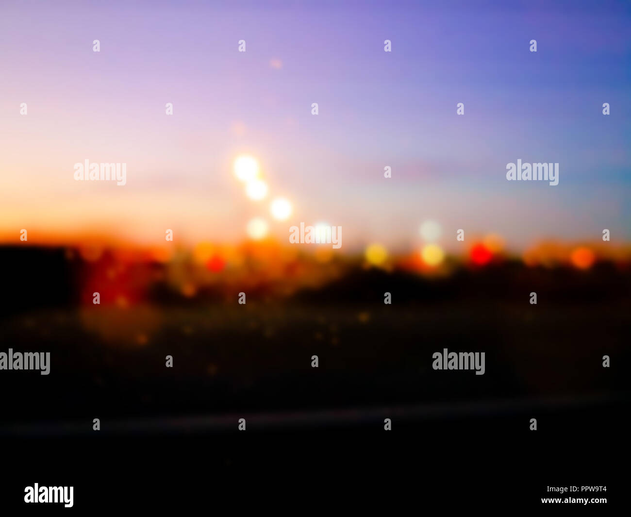 abstract background with bokeh defocused lights and shadow Stock Photo