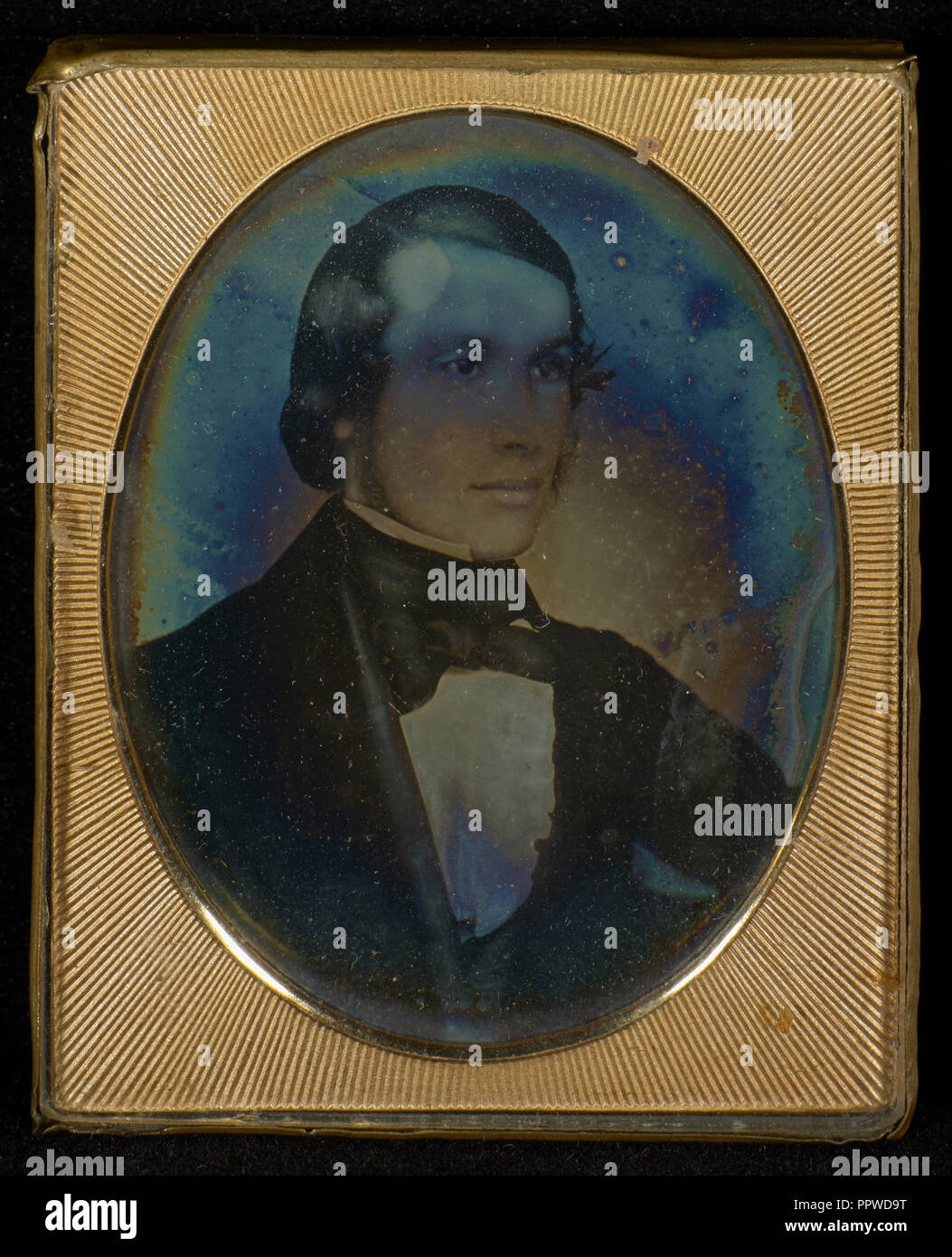 Portrait of a man; Attributed to Richard Beard, English 1801 - 1885, about 1841; Daguerreotype Stock Photo