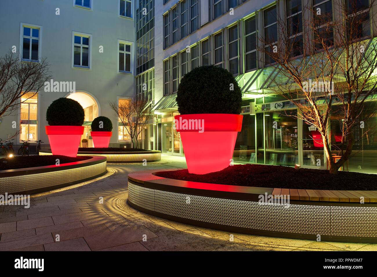 Munich Courtyard Brienner Straße 14 Innenhof Stock Photo Alamy