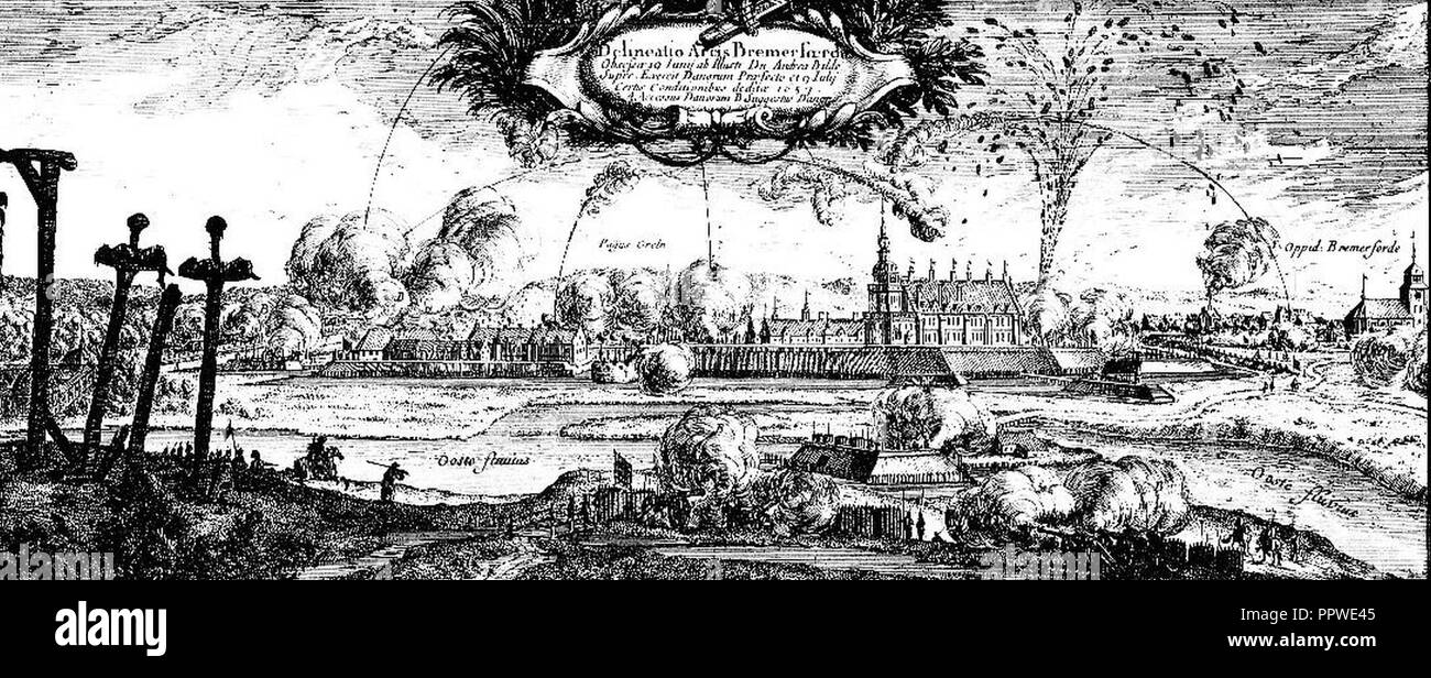 Bremervörde, Beschießung 1657. Stock Photo