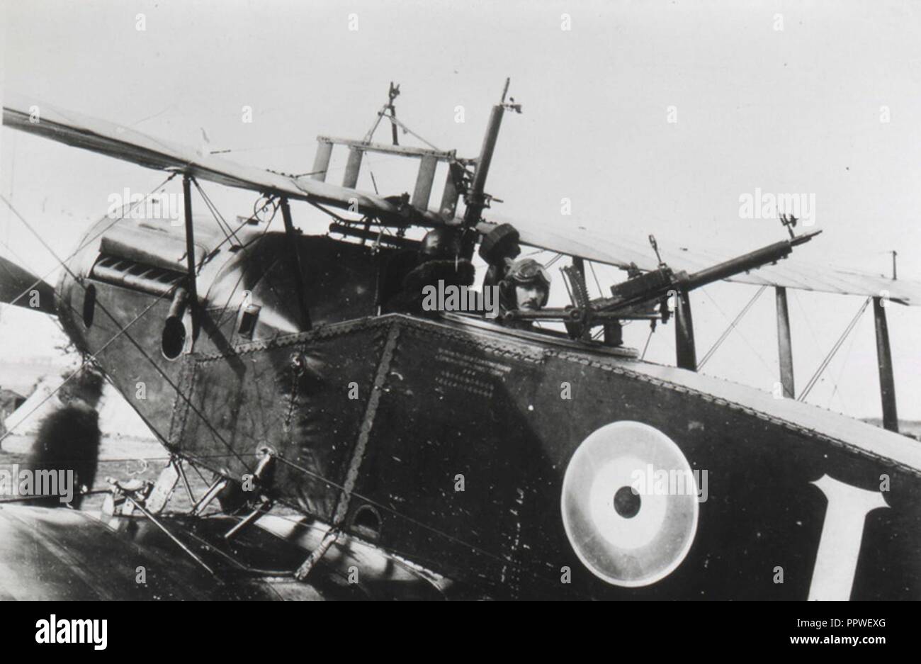 Bristol Fighter on field of Agincourt. Stock Photo