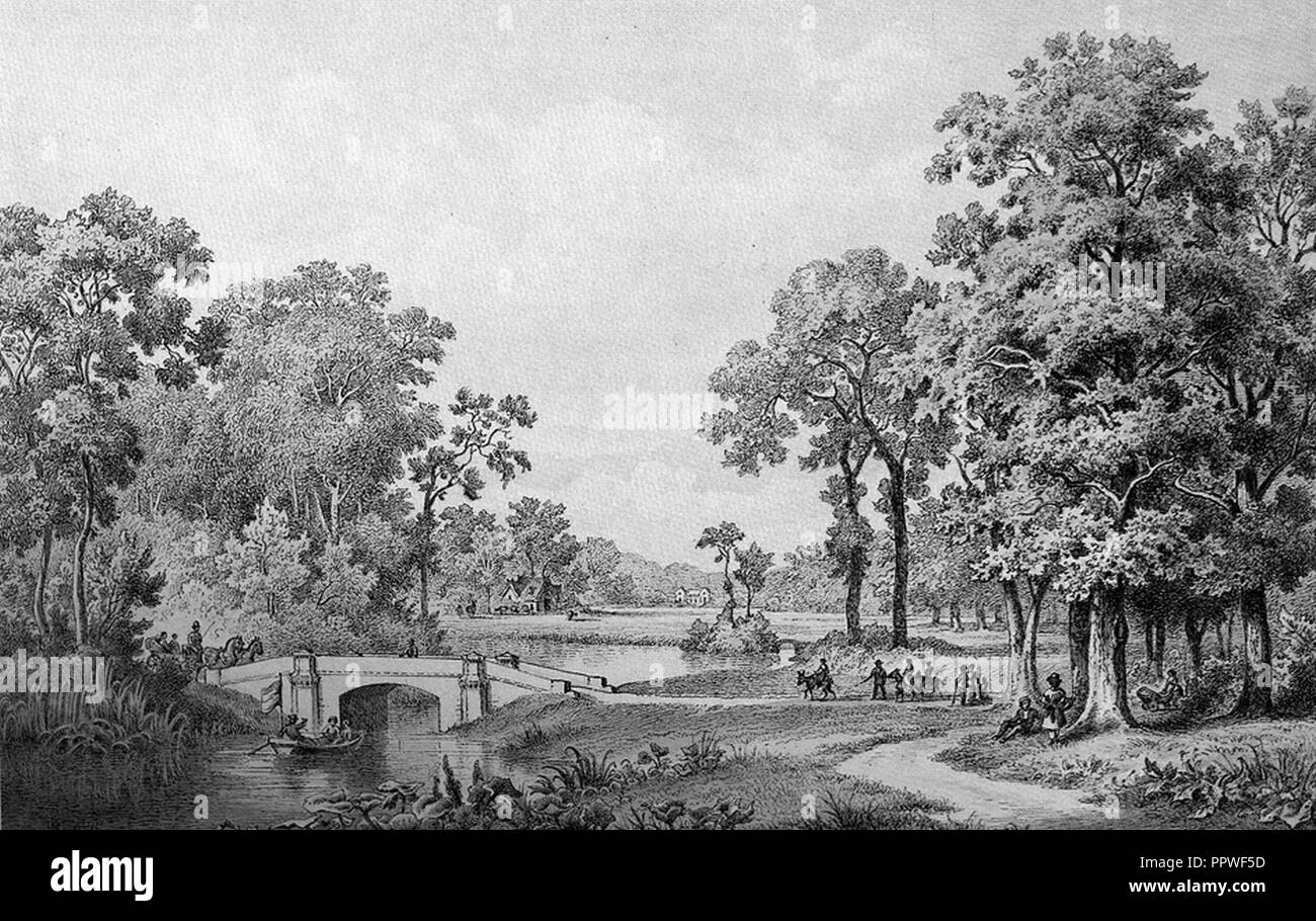 Bremer Bürgerpark - Johann Georg Walte - 1878. Stock Photo