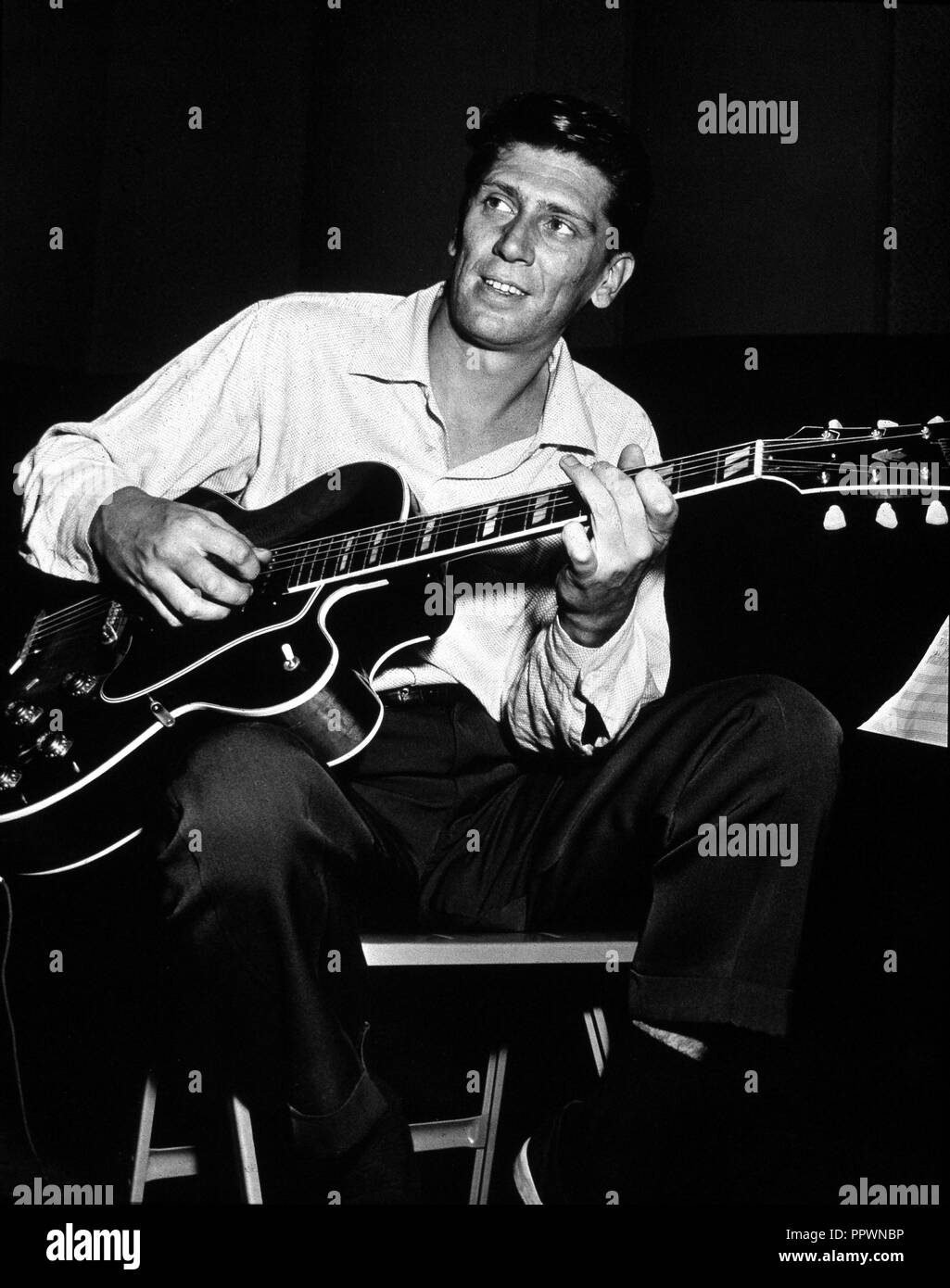 Tal Farlow, American jazz guitarist. Stock Photo