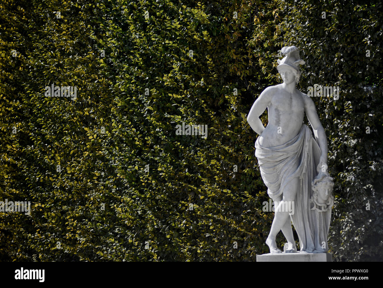 Schönbrunn Palace, sculpture in the gardens. Vienna, Austria Stock Photo