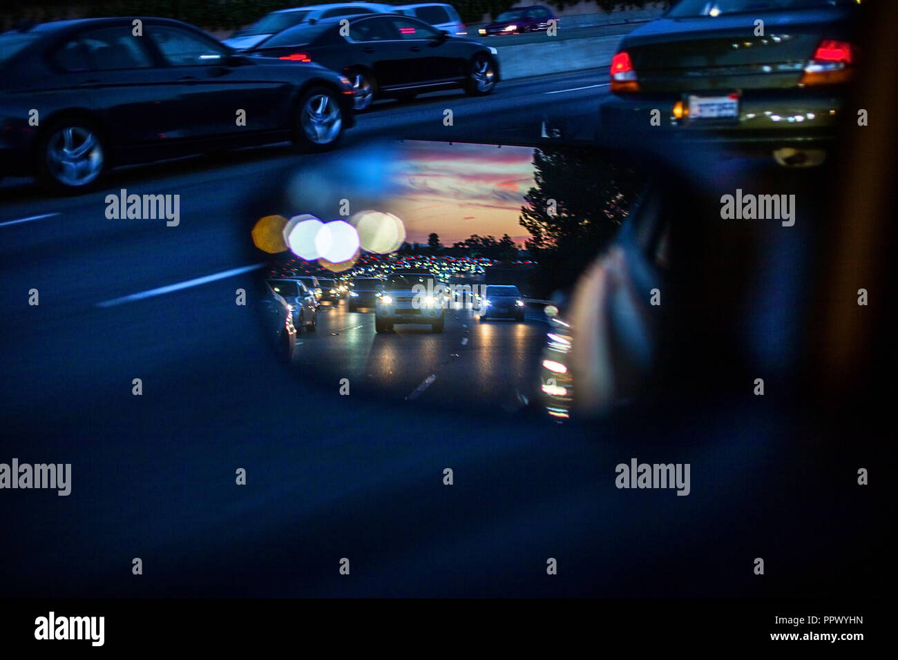 Car track rear view hi-res stock photography and images - Alamy