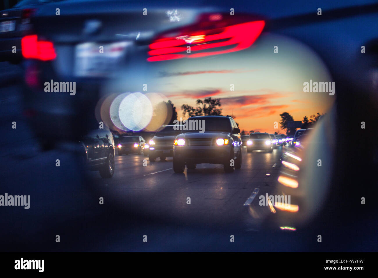 Car track rear view hi-res stock photography and images - Alamy