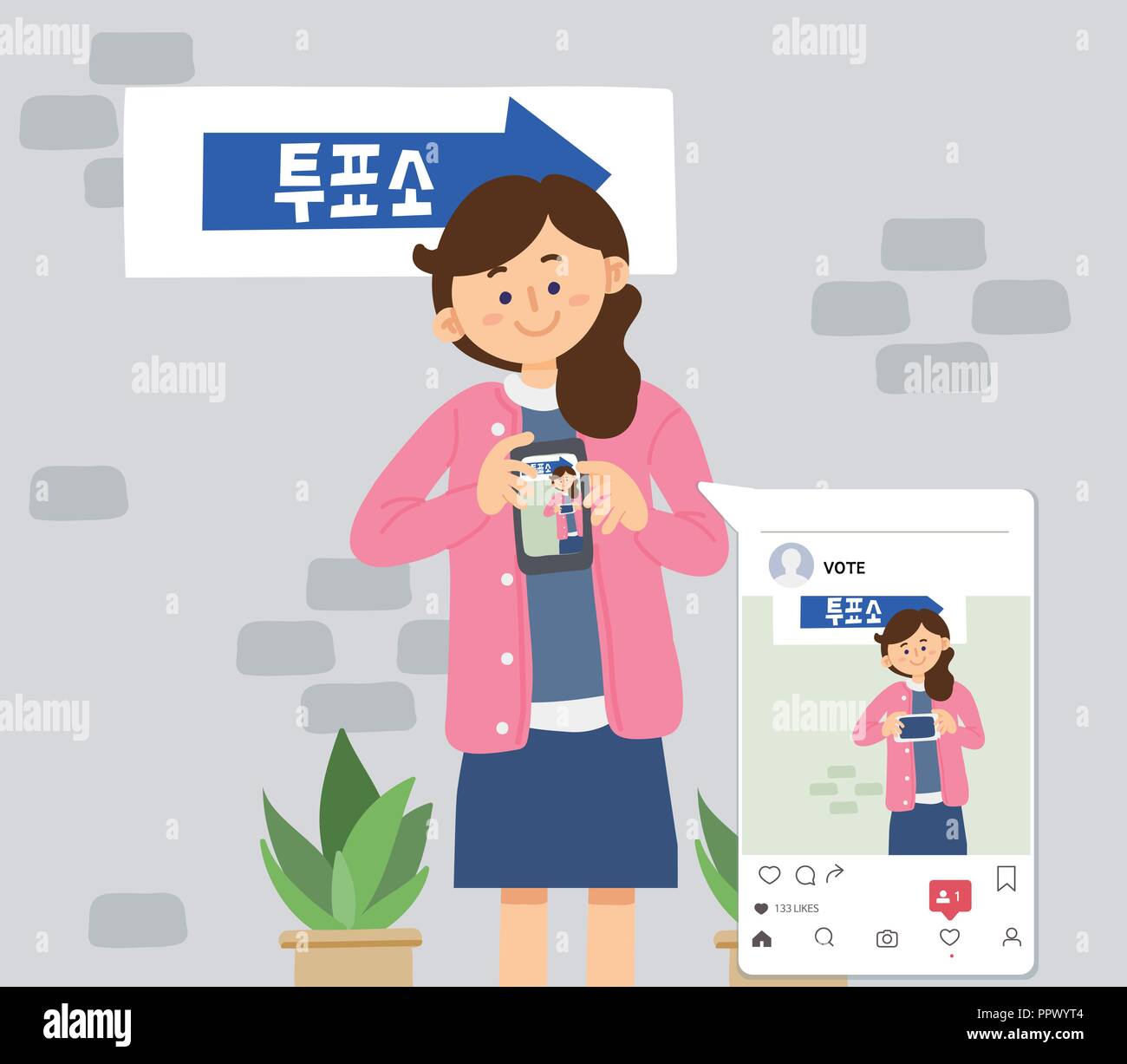 Election voting concept vector illustration. 005 Stock Vector Image ...