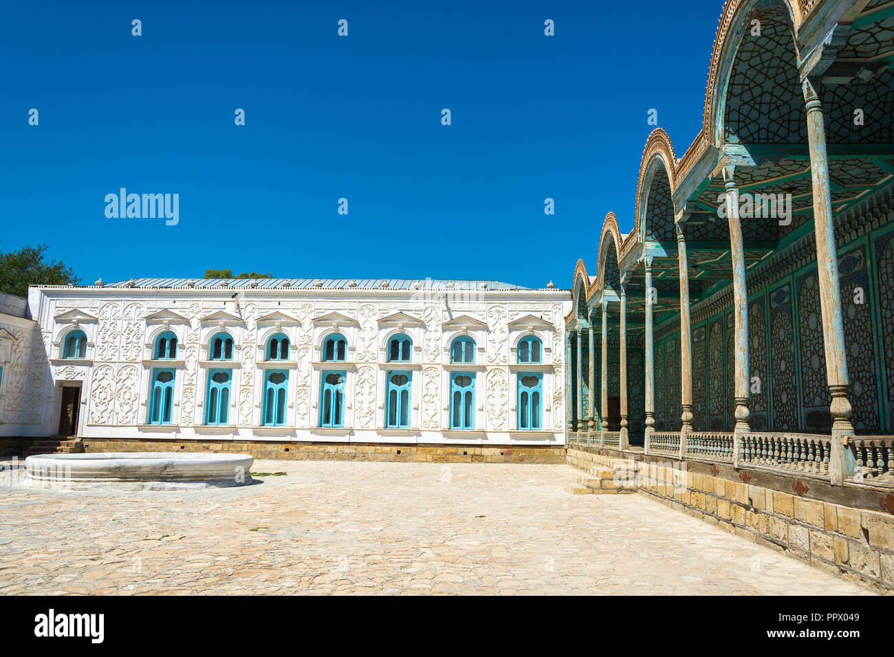 Summer residence of the last Emir of Bukhara on a clear Sunny day, Uzbekistan. Stock Photo