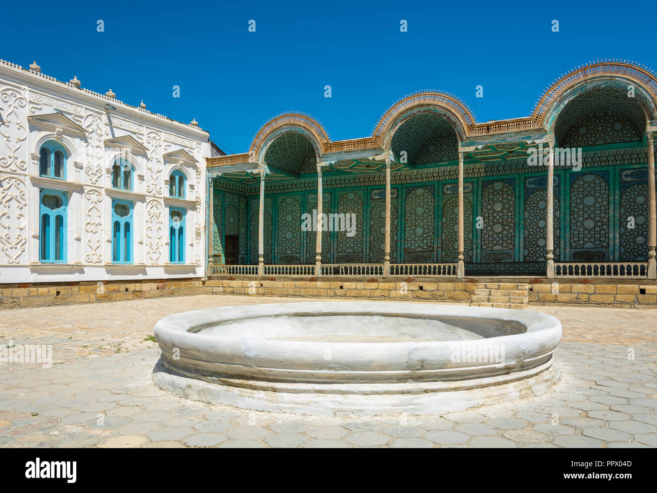 Summer residence of the last Emir of Bukhara on a clear Sunny day, Uzbekistan. Stock Photo