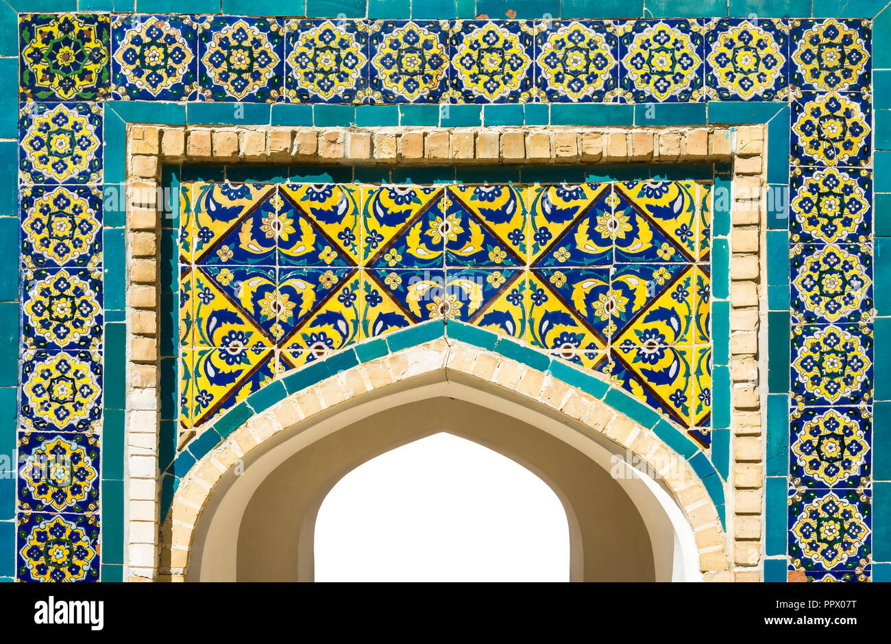 Colorful vintage Oriental mosaic indispensable element of decoration of  Eastern churches Stock Photo - Alamy