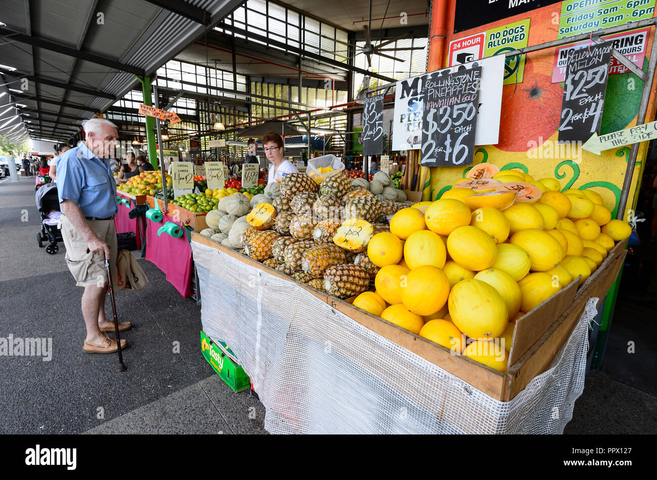 Fresh fruit stalls at the popular Rusty