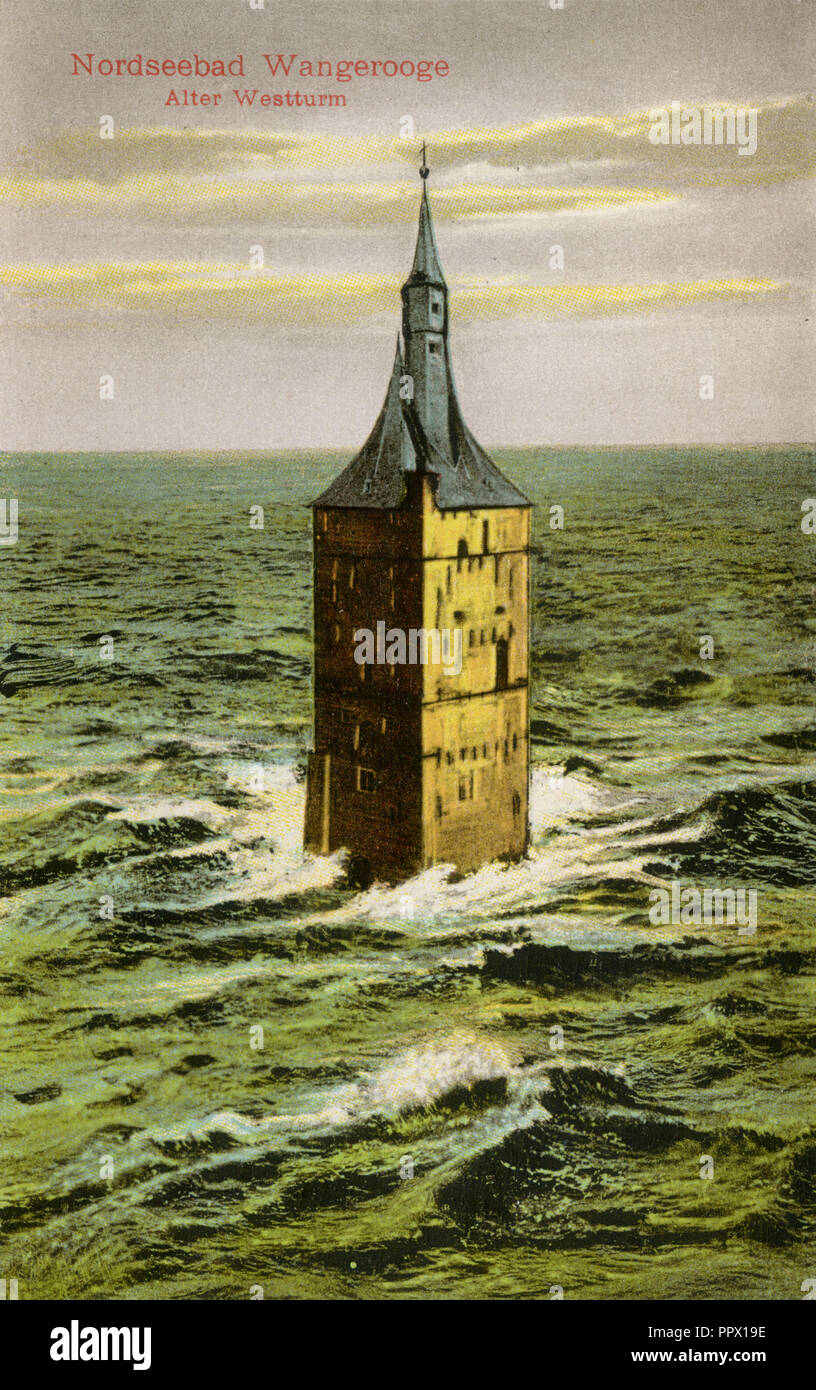 Wangerooge Old West Tower Stock Photo Alamy