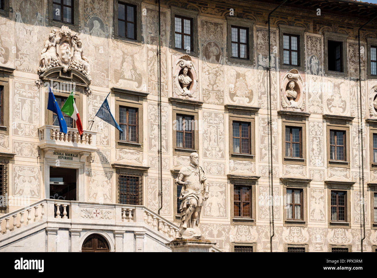 The main building of the Scuola Normale Superiore di Pisa, Tuscany, Italy Stock Photo