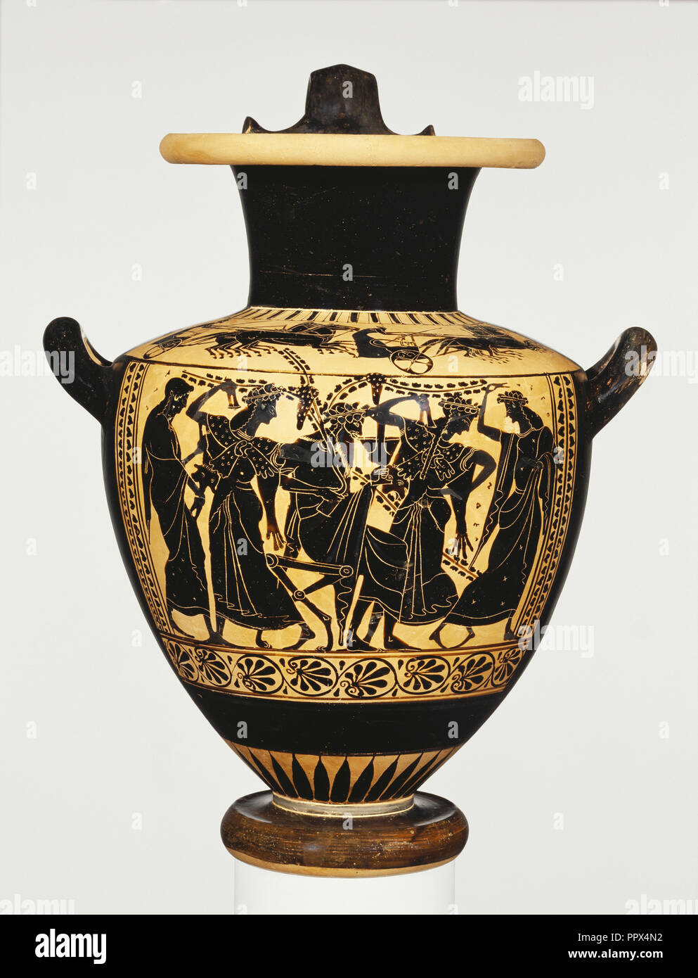 Attic Black-Figure Hydria; Attributed to Leagros Group, Greek, Attic ...