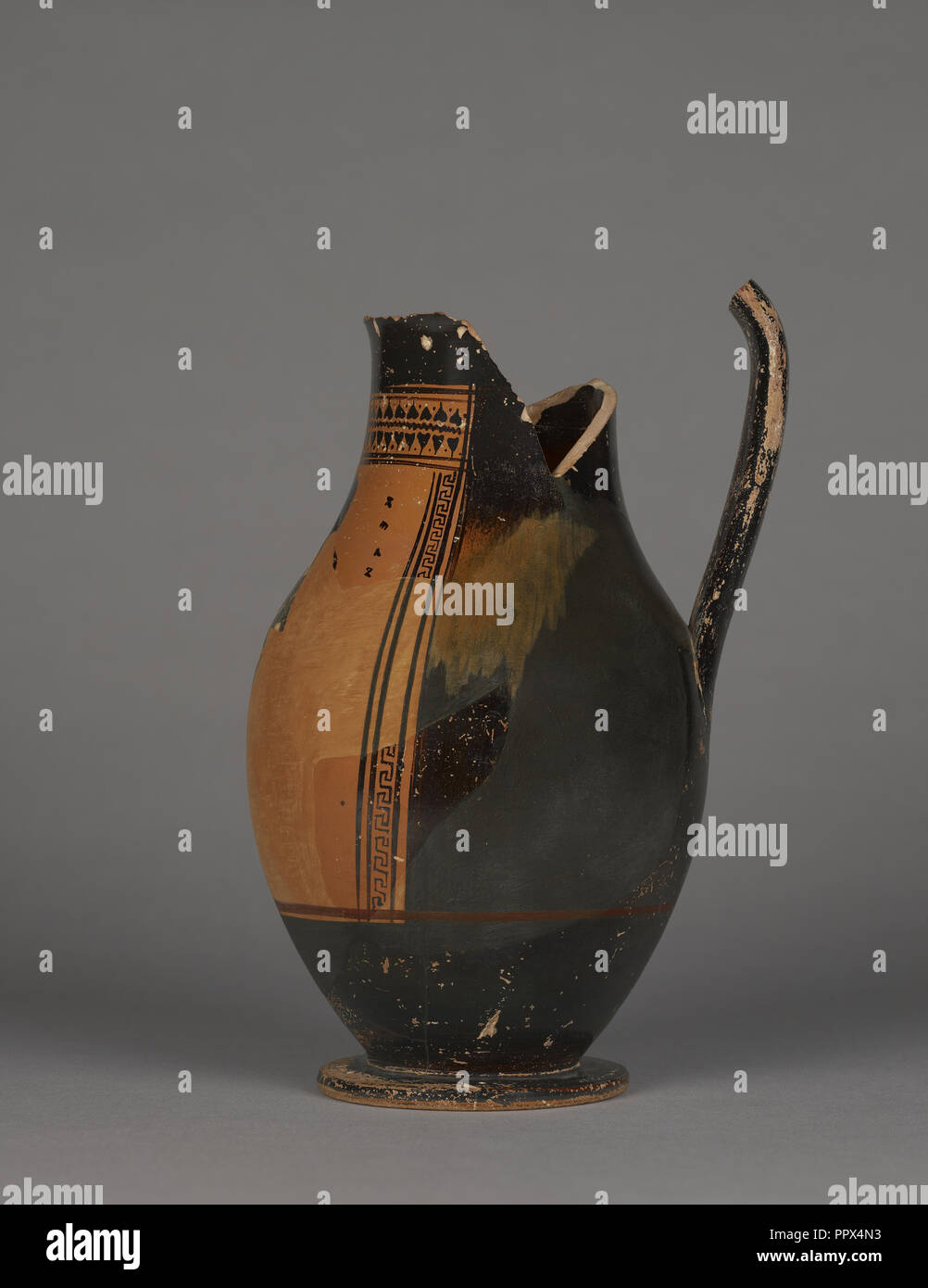 Fragmentary Attic Black-Figure Olpe; Attributed to Leagros Group, Greek ...