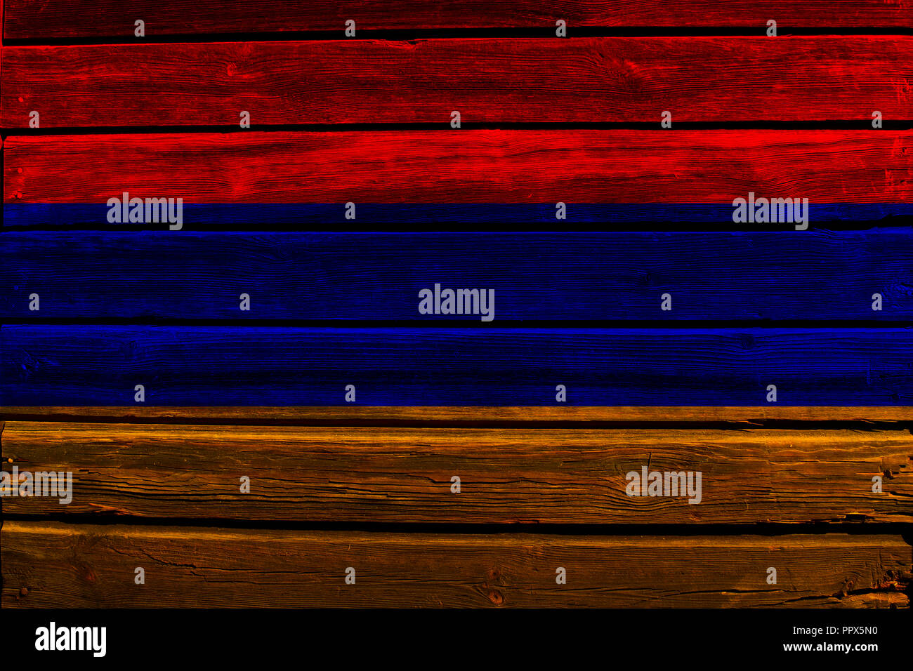 Flag of Armenia on a wood background Stock Photo - Alamy