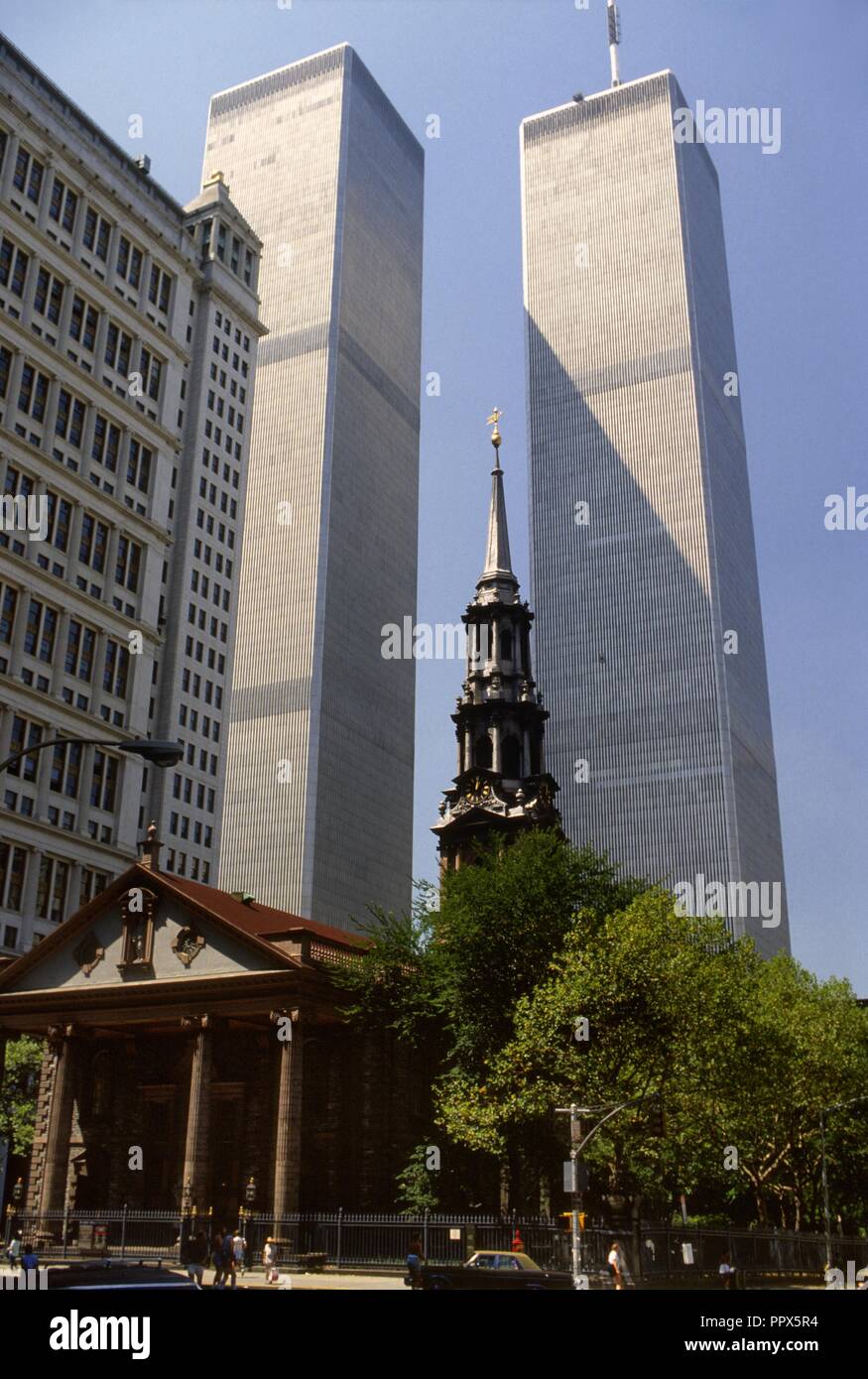 USA, New York city, Manhattan, the World Trade Center Twin Towers and