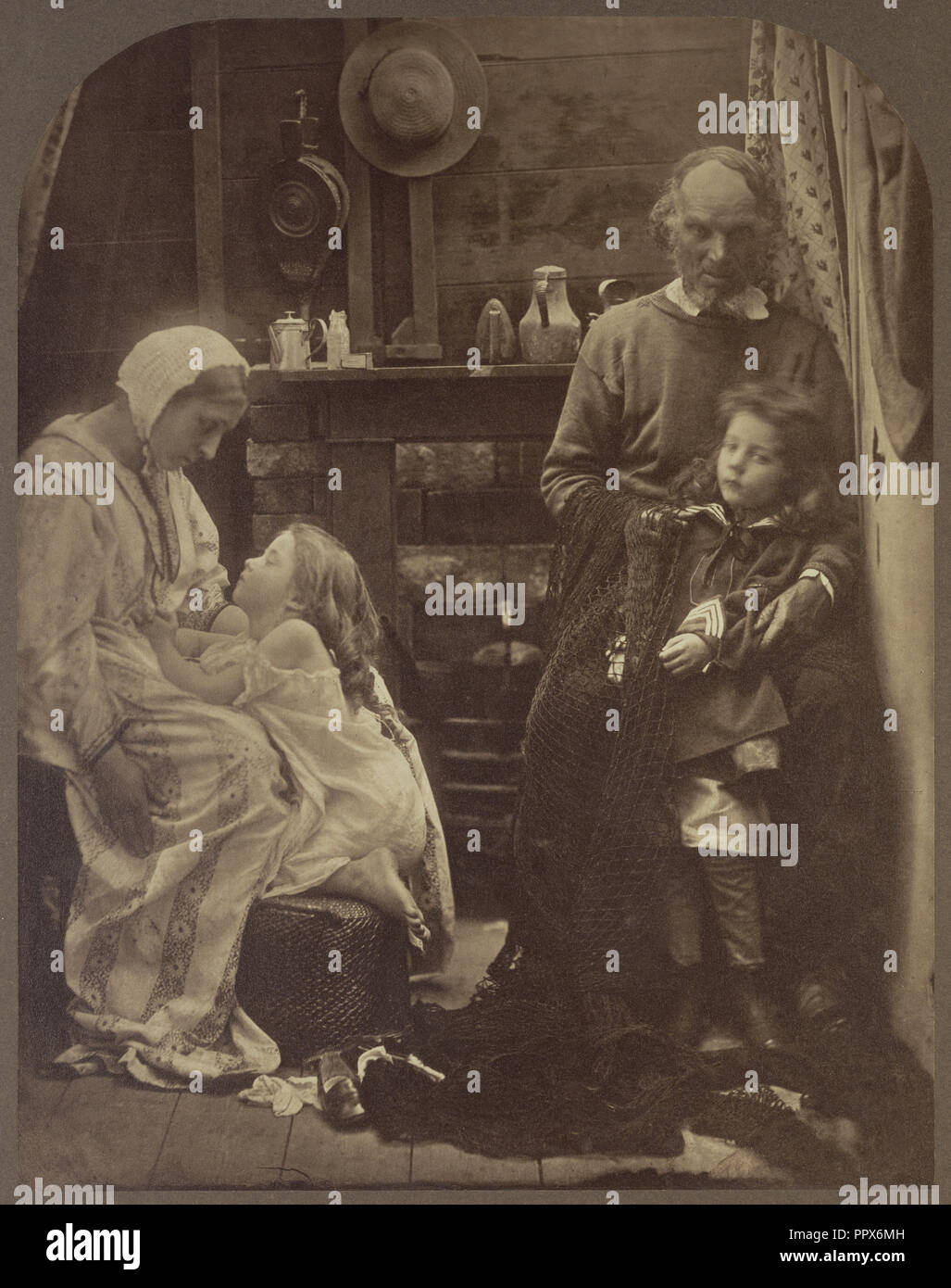 Pray God Bring Father Safely Home; Julia Margaret Cameron, British, born India, 1815 - 1879, Alvin Langdon Coburn British Stock Photo