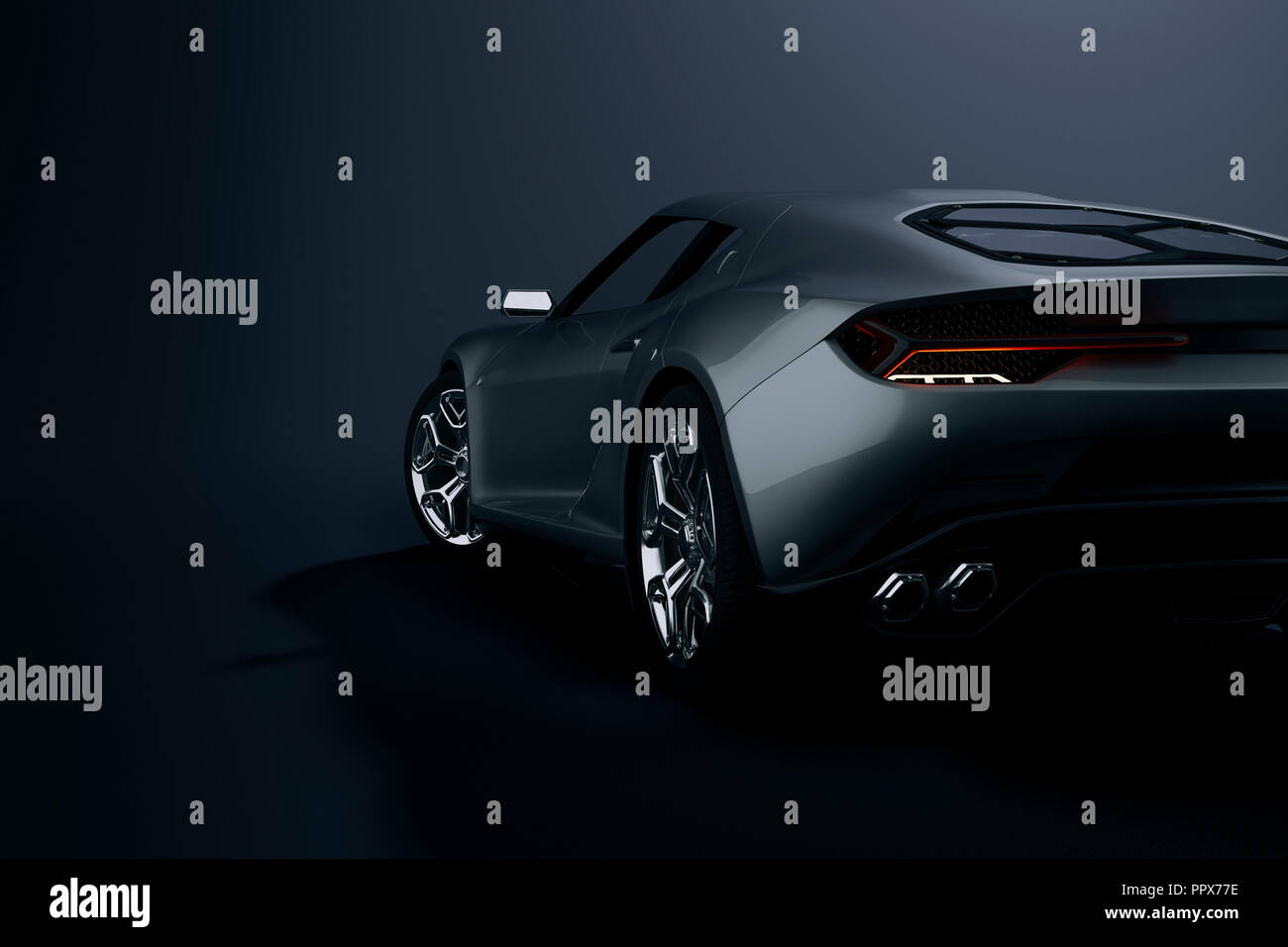 Sports Cars Rendering 3d sport car, studio render Stock Photo - Alamy
