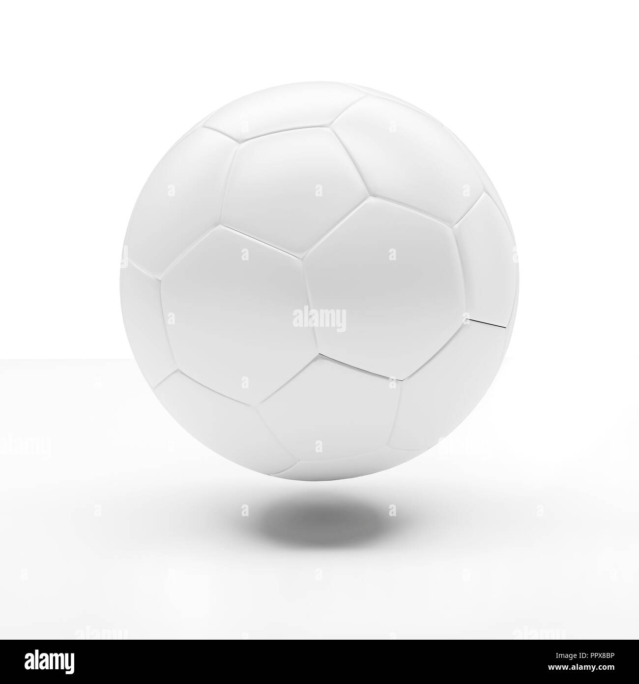 3d classic soccer ball on white background Stock Photo