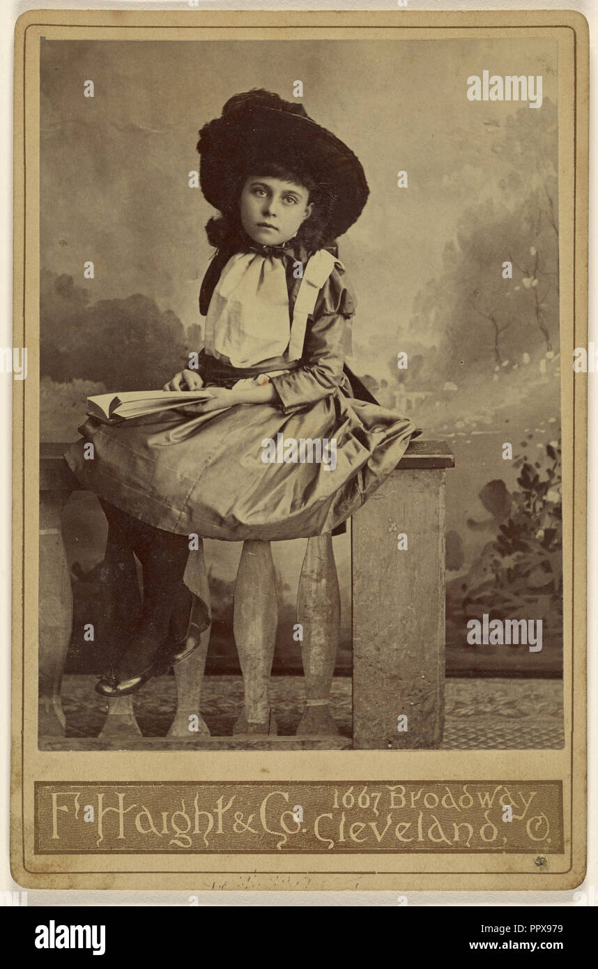 Uncle Toms Cabin Era Studio Portrait Of A Girl F Haight
