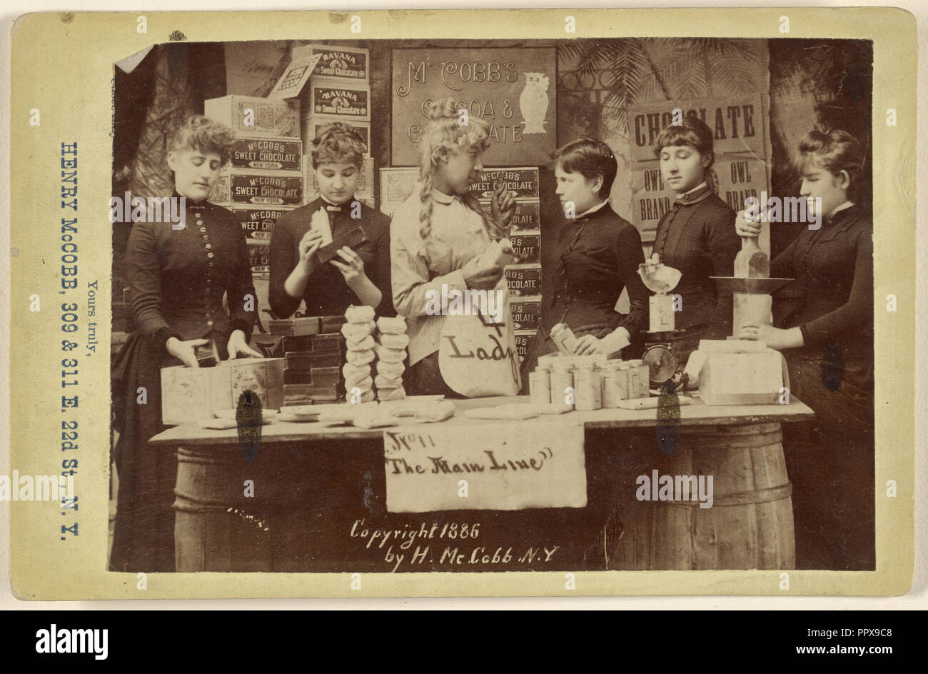The Main Line; Henry McCobb, American, active New York, New York 1880s, 1886; Albumen silver print Stock Photo