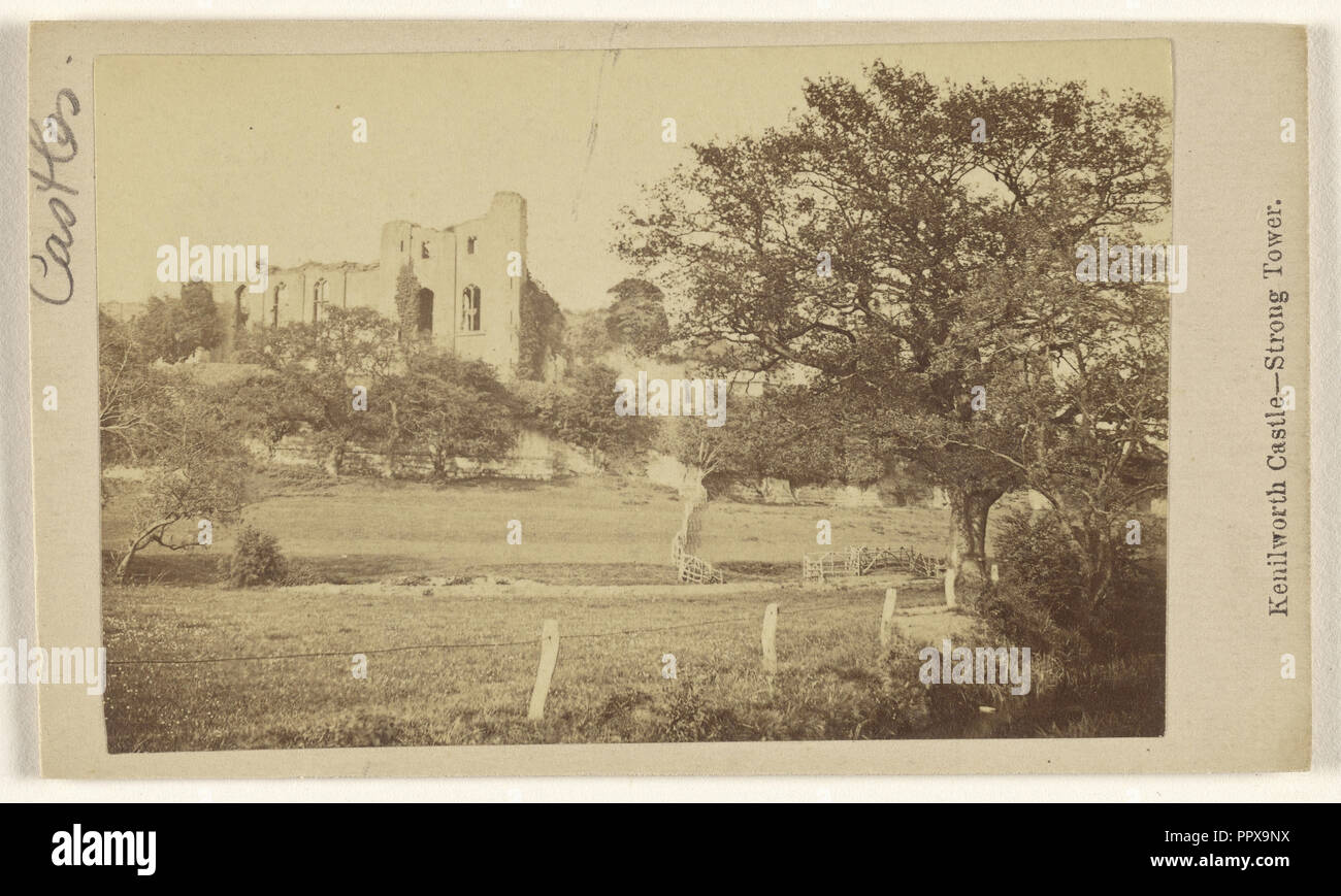 Kenilworth Castle - Strong Tower; C.H. Adams, American, active 1880s - 1890s, about 1865; Albumen silver print Stock Photo