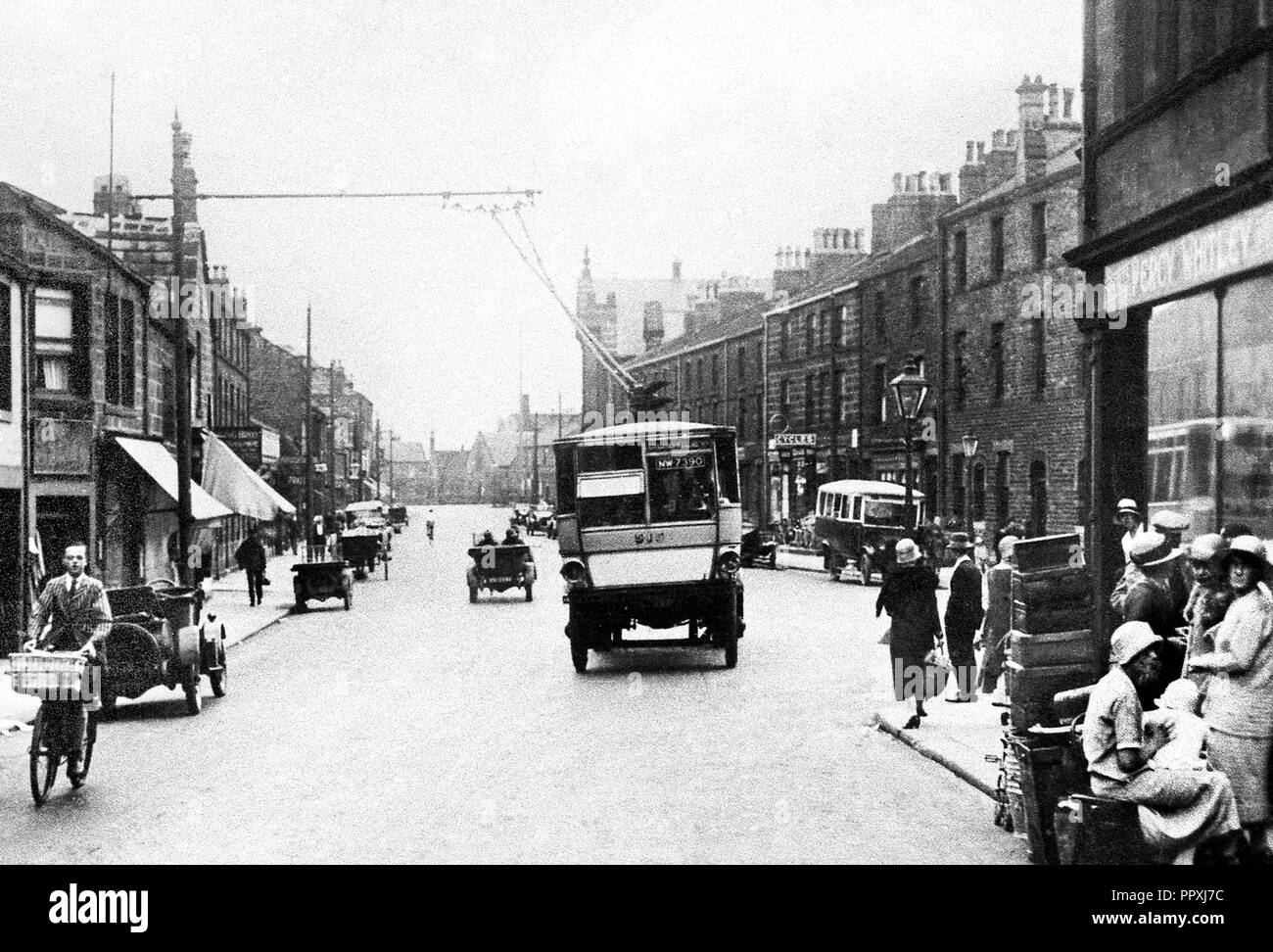 Boroughgate, Otley early 1900s Stock Photo Alamy