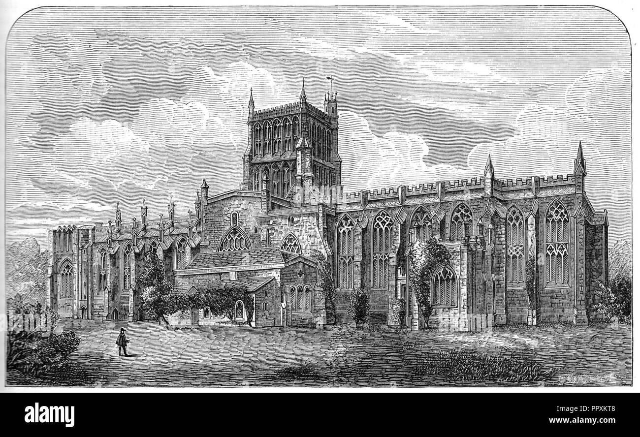 Bristol Cathedral south view. Stock Photo