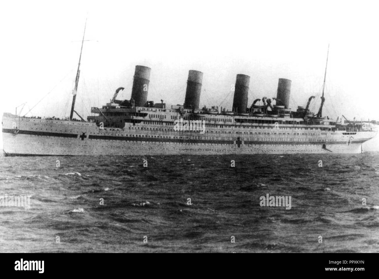 Britannic during WWI. Stock Photo