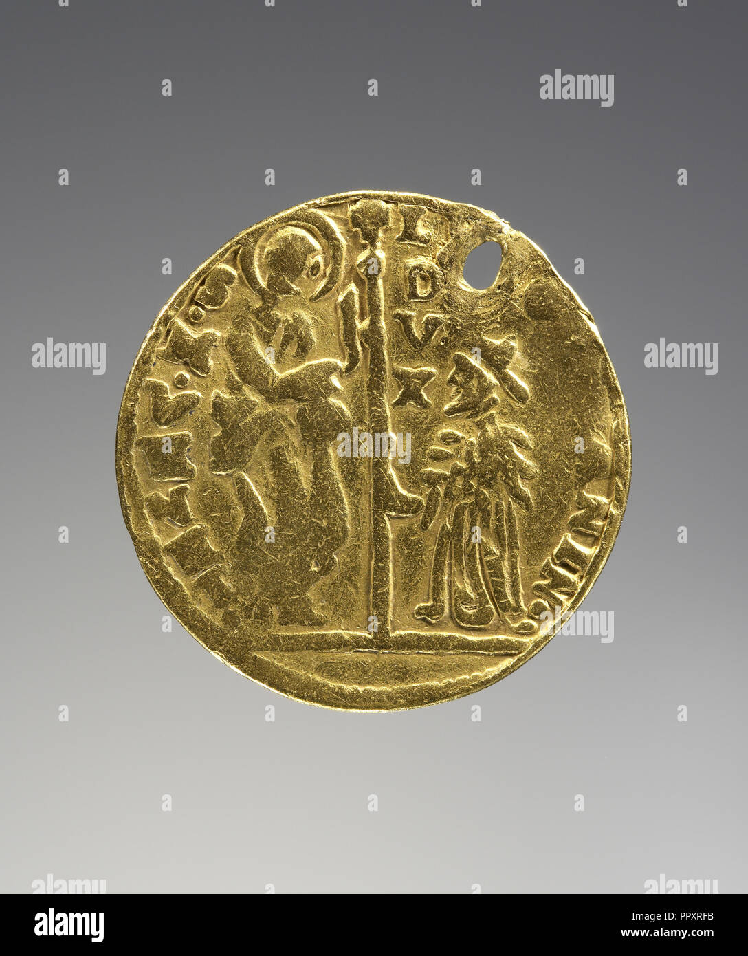 Ducat; Italy; 16th century; Gold; 2.5 x 0.1 cm, 1 x 1,16 in Stock Photo