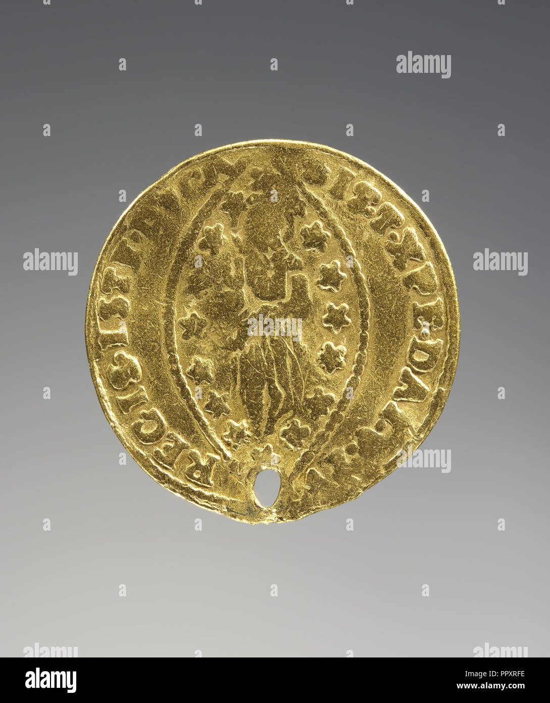 Ducat; Italy; 16th century; Gold; 2.5 x 0.1 cm, 1 x 1,16 in Stock Photo