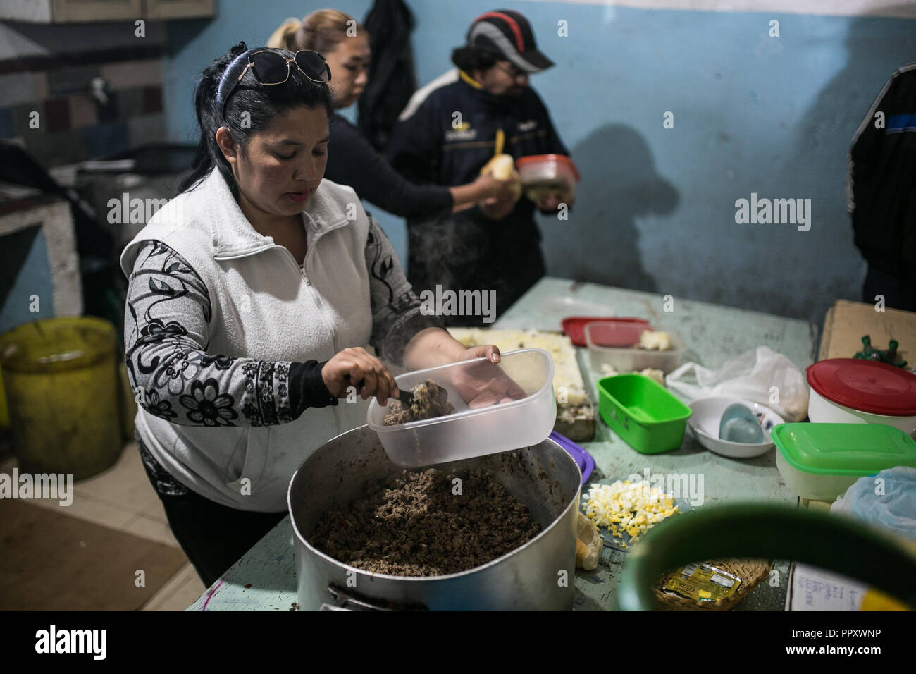 Lanus Argentina 05th Sep 2018 A Woman Is Cooking In A Soup Kitchen In The Province Of Buenos Aires Poverty In Argentina Rose In The First Half Of 2018 According To The