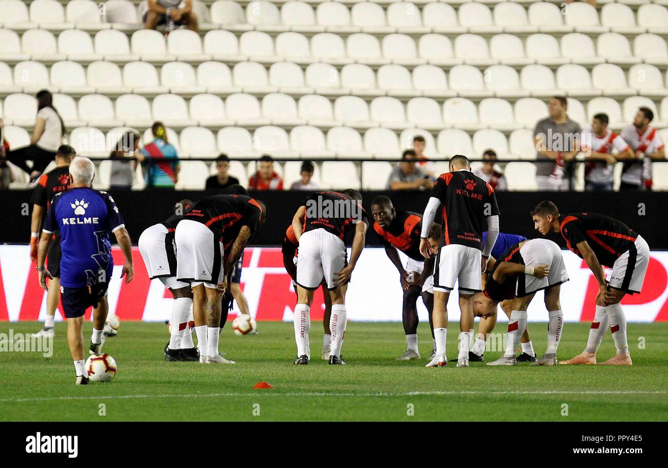 Soccer Match Between Rayo Vallecano And Espaa Ol Of The 2018 2019