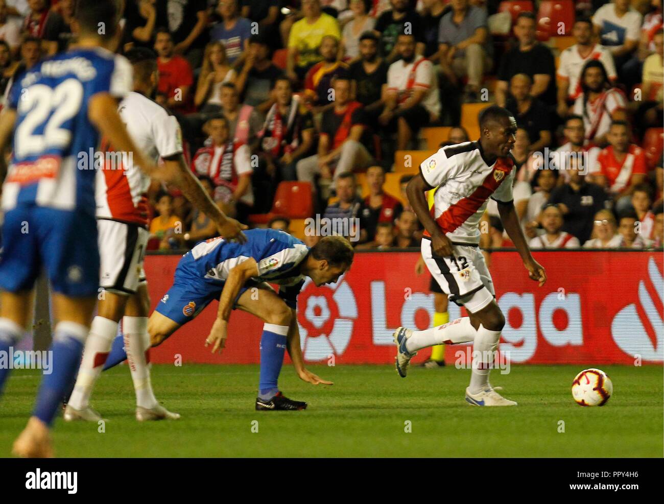 Soccer Match Between Rayo Vallecano And Espaa Ol Of The 2018 2019