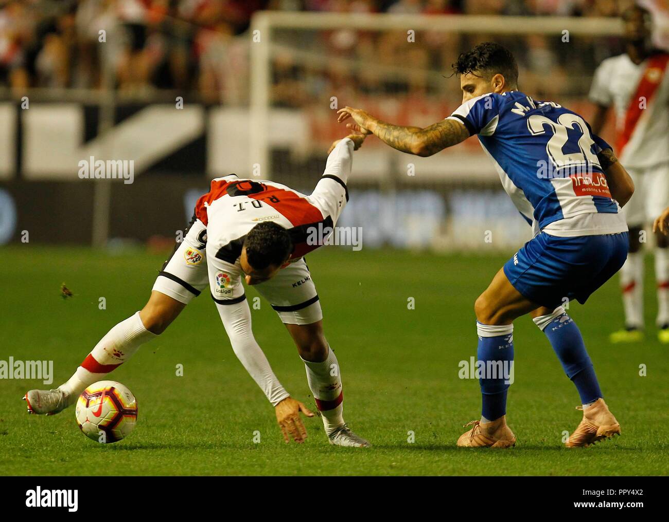 Soccer Match Between Rayo Vallecano And Espaa Ol Of The 2018 2019