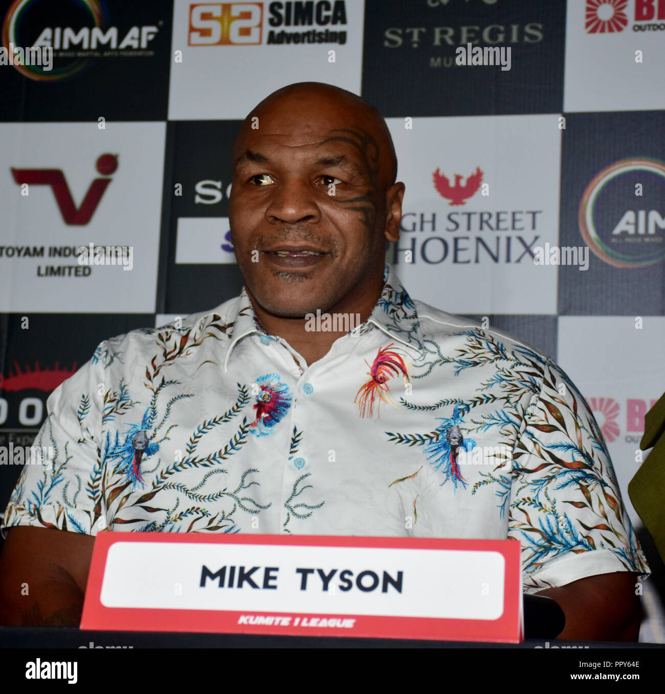Mumbai, India. 28th Sep, 2018. Former world heavyweight boxing champion