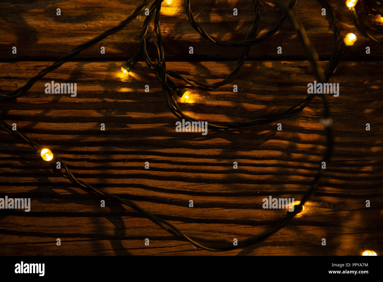 Christmas electric garland Stock Photo Alamy