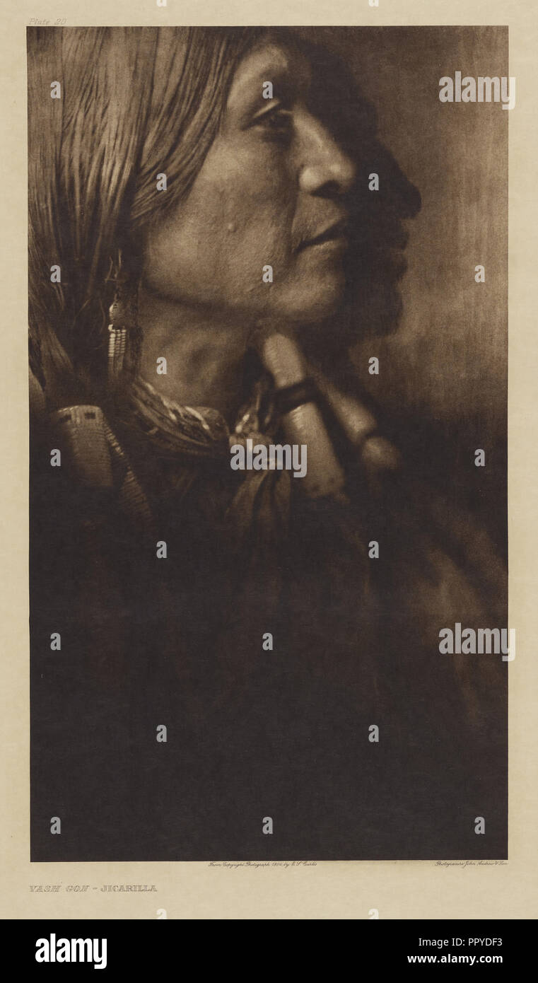 Vash Gon - Jicarilla; Edward S. Curtis, American, 1868 - 1952, 1904; Gravure; 39.5 x 22.6 cm 15 9,16 x 8 7,8 in Stock Photo