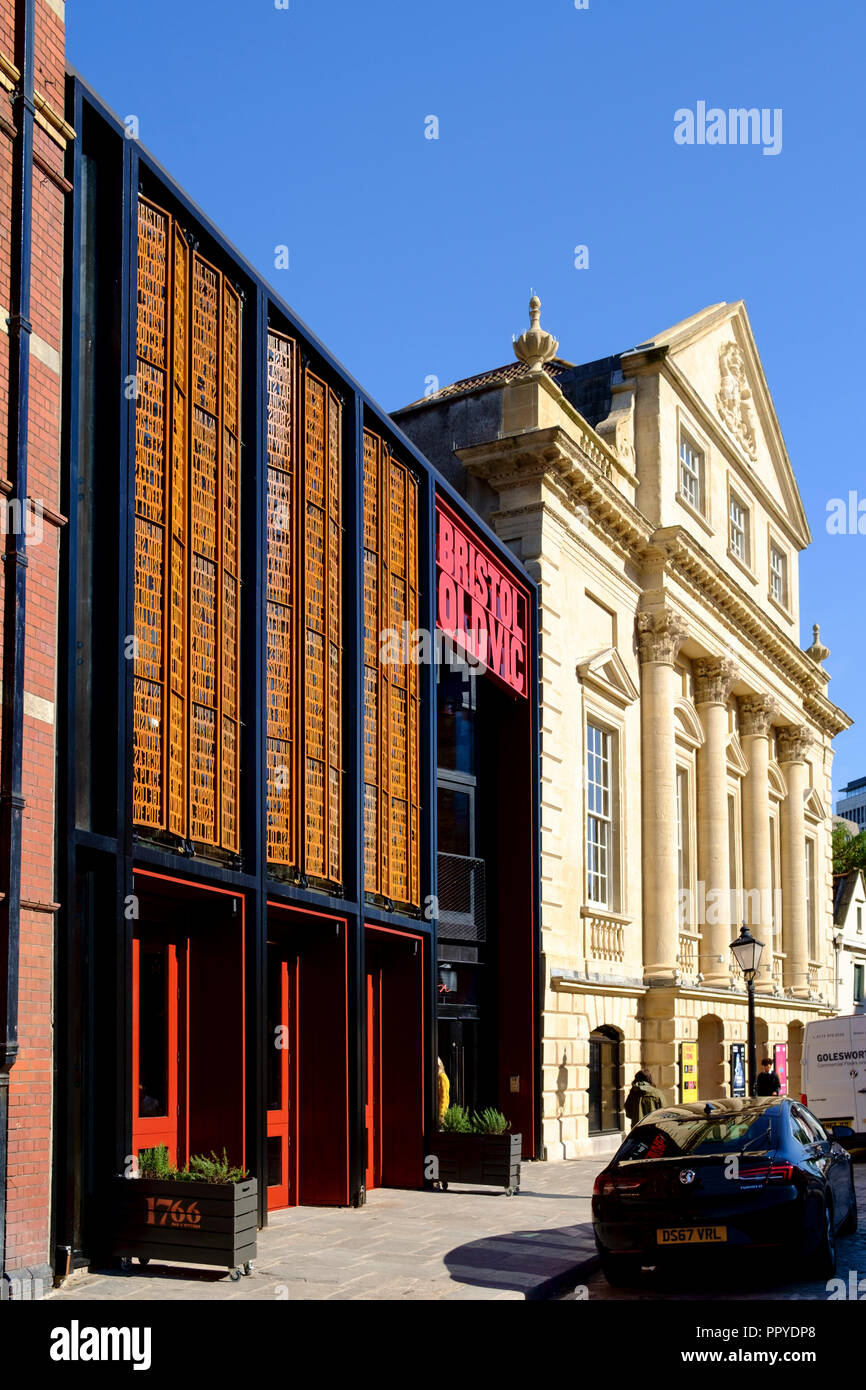 Around the center of the city of Bristol England UK 2018 refurbishment