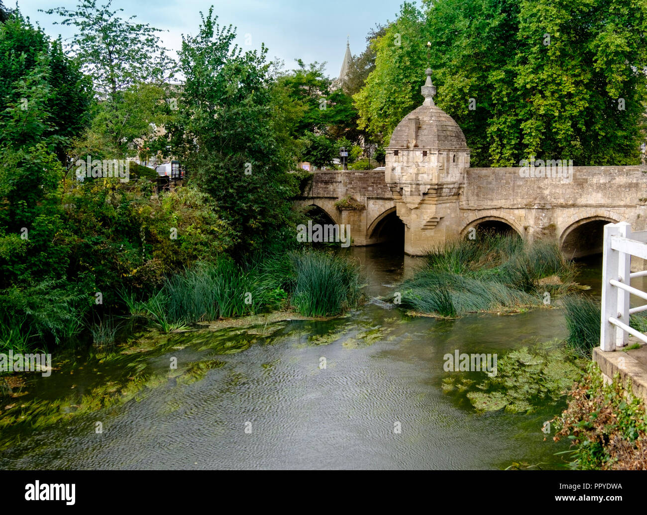 Bradford-on-Avon, a historic wollen town in wiltshire england uk Stock Photo