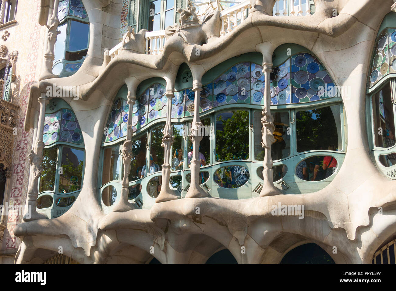 Inside Gaudi Designed Casa Batllo Stock Photos Inside Gaudi