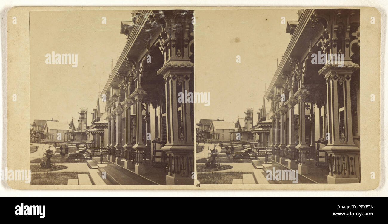 Ocean Ave from Dr. Tucker; Joseph W. Warren, American, active 1870s, 1870s; Albumen silver print Stock Photo