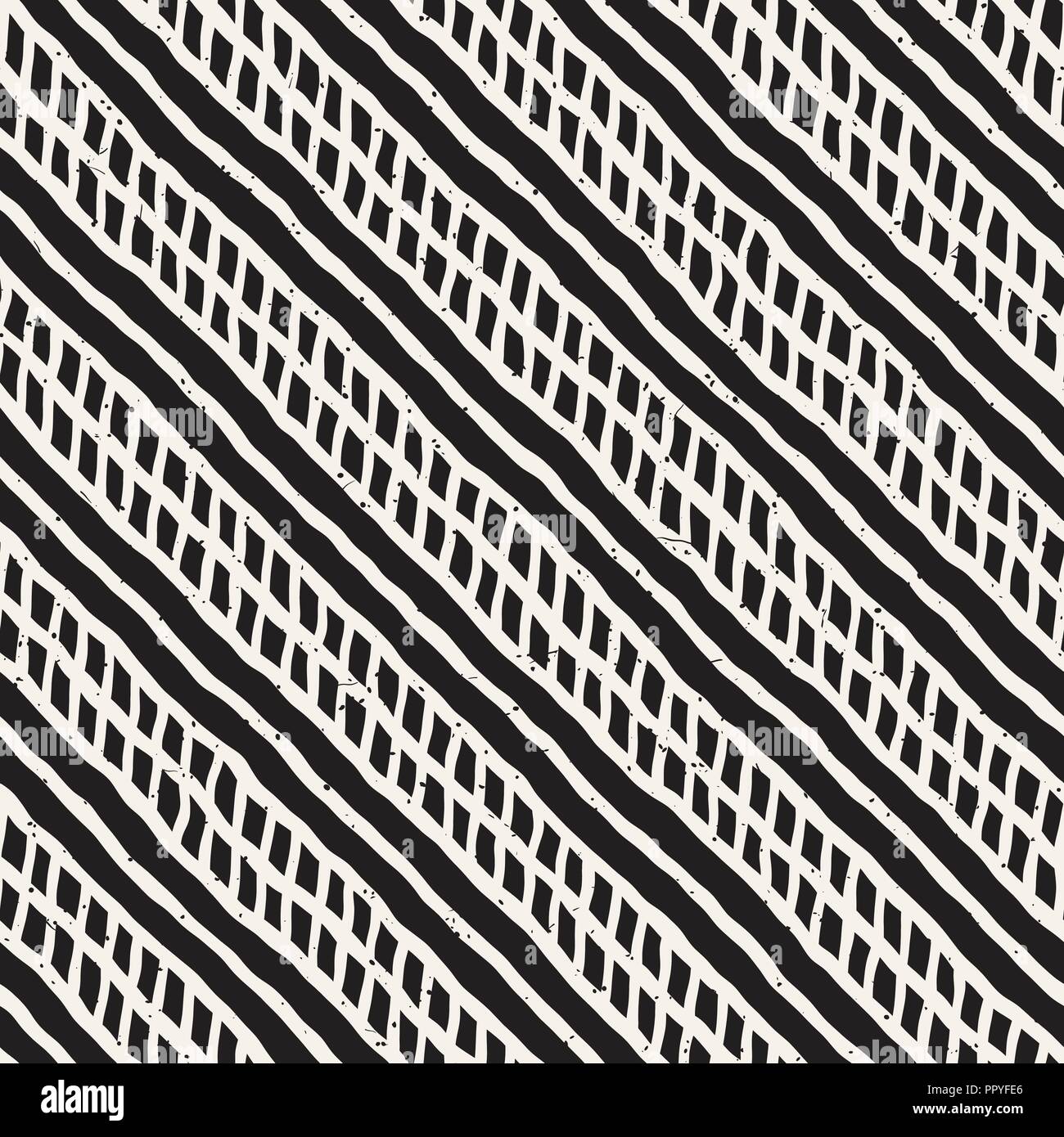 Simple ink geometric pattern. Monochrome black and white strokes ...