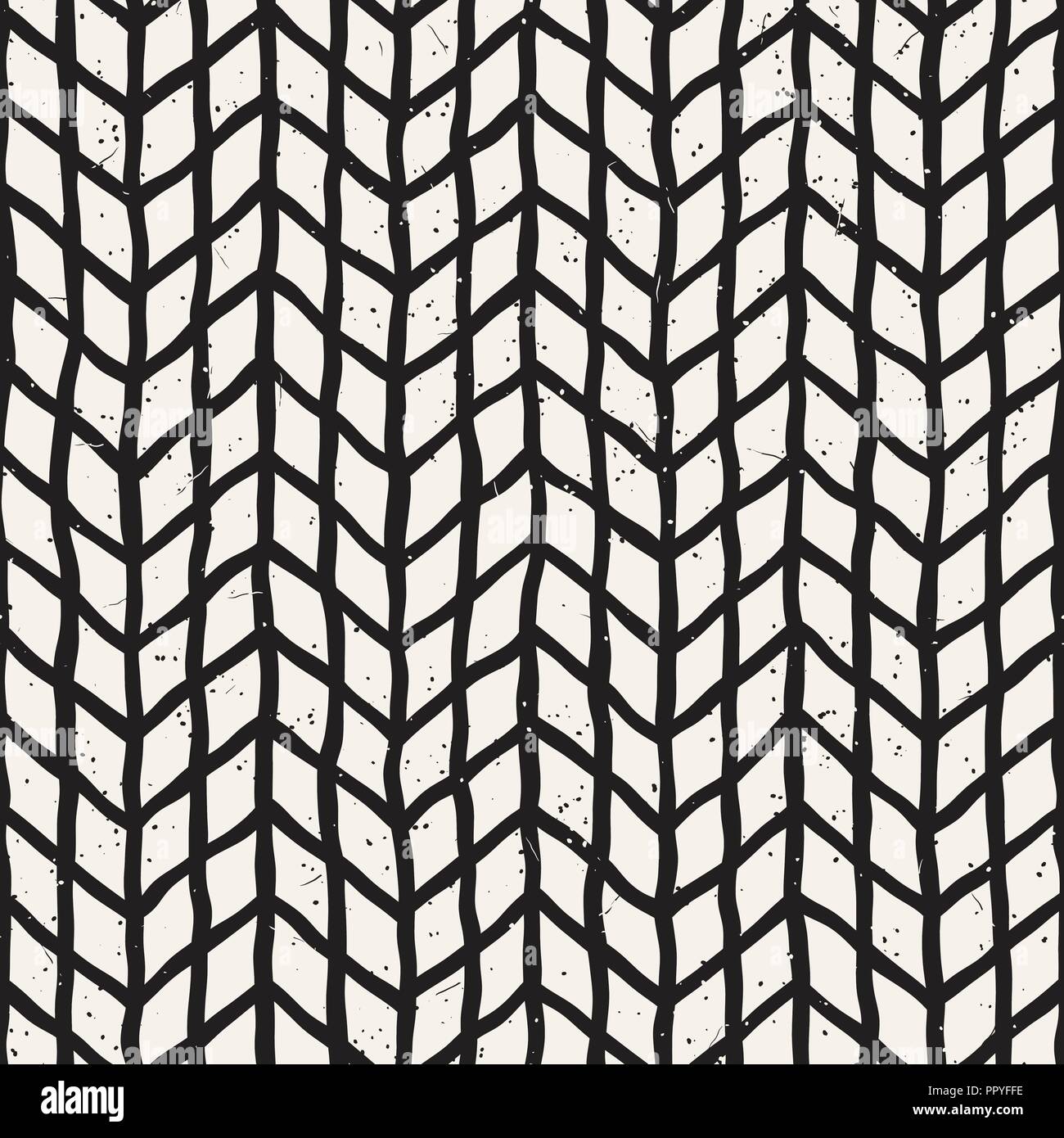 Simple ink geometric pattern. Monochrome black and white strokes ...