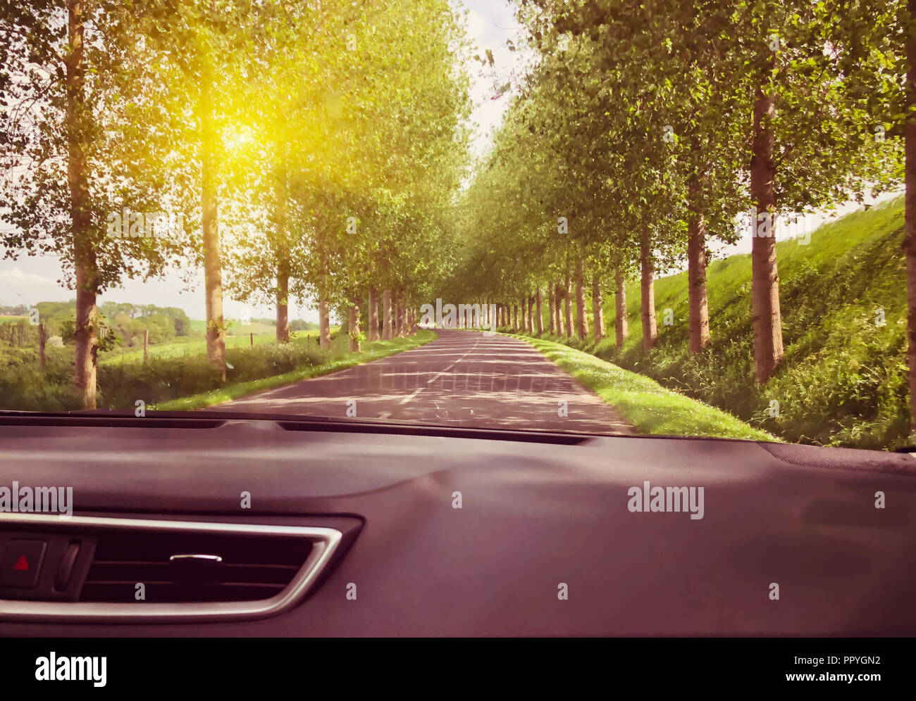 View Through Front Windshield High Resolution Stock Photography and