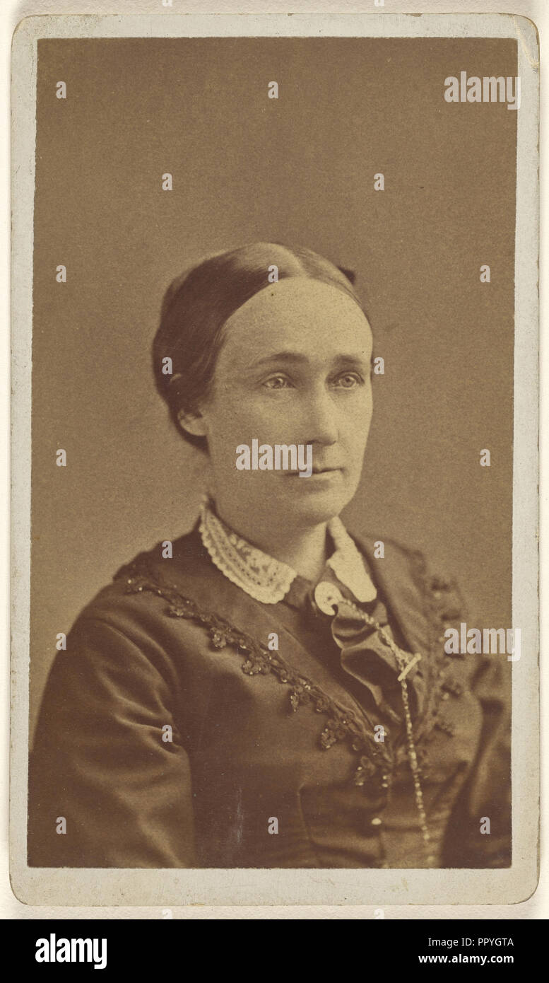 Bust length portrait of an woman; Hastings & White & Fisher; about 1880