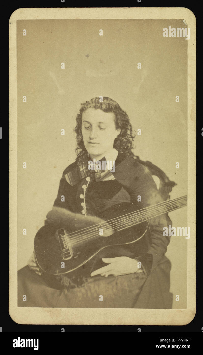 Mrs. A.L. Chamberlain; William H. Mumler, American, 1832 - 1884, Boston, Massachusetts, United States; 1862 - 1875; Albumen Stock Photo