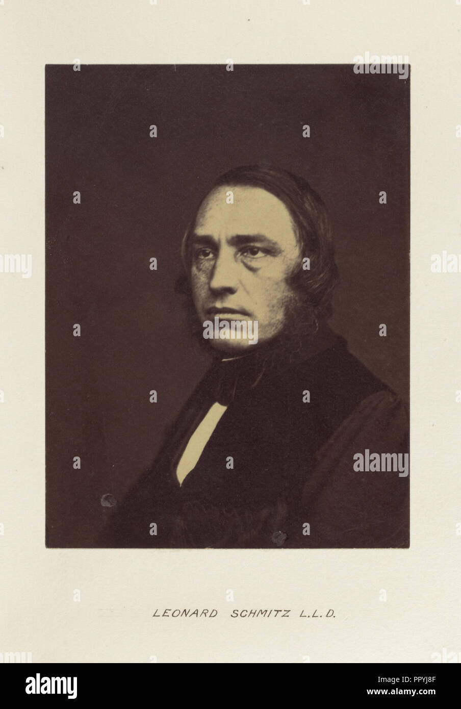 Leonard Schmitz L.L.D; Hill & Adamson, Scottish, active 1843 - 1848, Scotland; about 1880; Carbon print; 15.9 x 11.9 cm Stock Photo